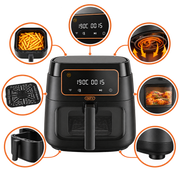 Defy - DAF 3376 - 7.6L 1750W Digital Air Fryer with Viewing Window & Touch Controls – Matte Black