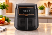 Defy - DAF 3376 - 7.6L 1750W Digital Air Fryer with Viewing Window & Touch Controls – Matte Black