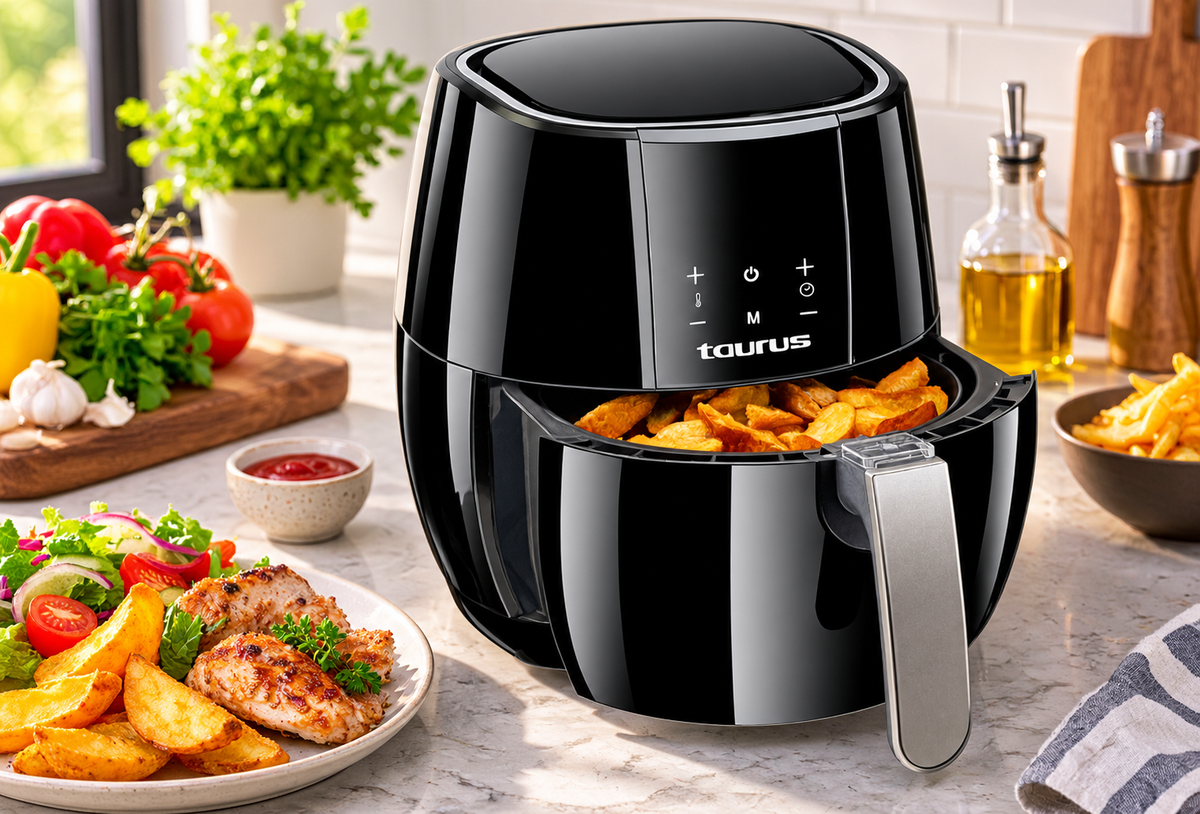 Taurus Air Fry Digital Plus 4.8L Digital Air Fryer – 1500W Black