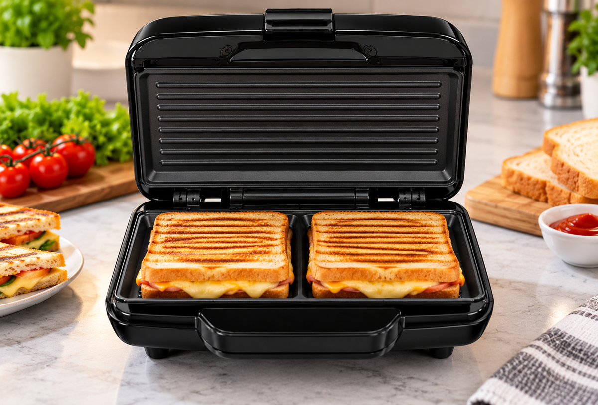 Elektra 2-Slice Non-Stick Grill Press – Black - SEL-ESP02