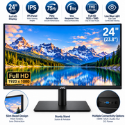 JVC LT-MN24256 23.8" Full HD IPS Monitor 75Hz 1ms – Black