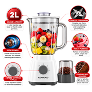 Kenwood 2L 500W Blender with Grinding Mill – BLP16.100WH