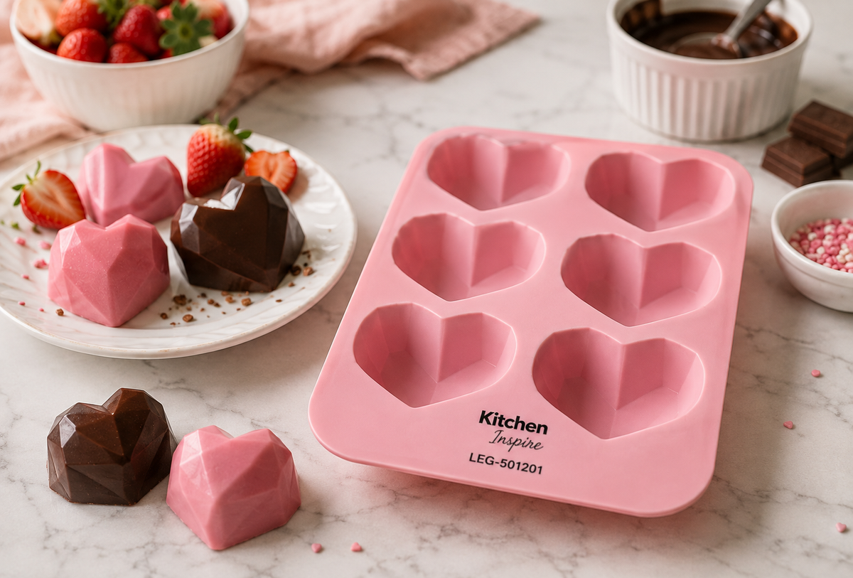Kitchen Inspire LEG-501201 Silicone Heart Mould