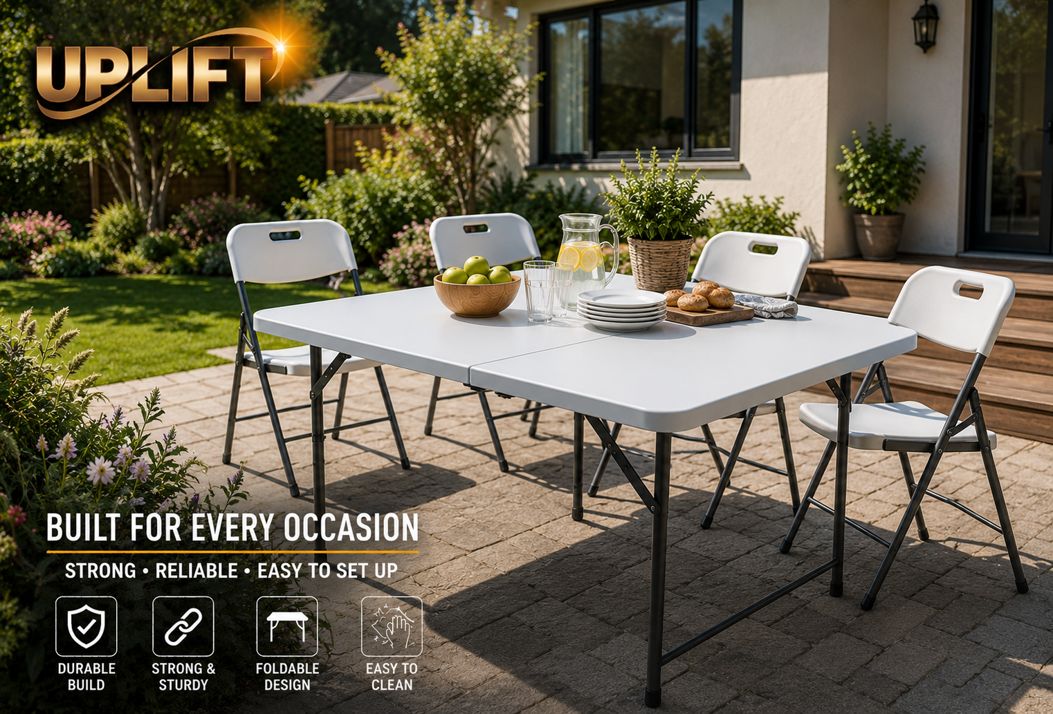 Uplift Folding Trestle Table 120cm
