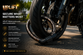 Uplift Motorcycle Lock with Combination - Small