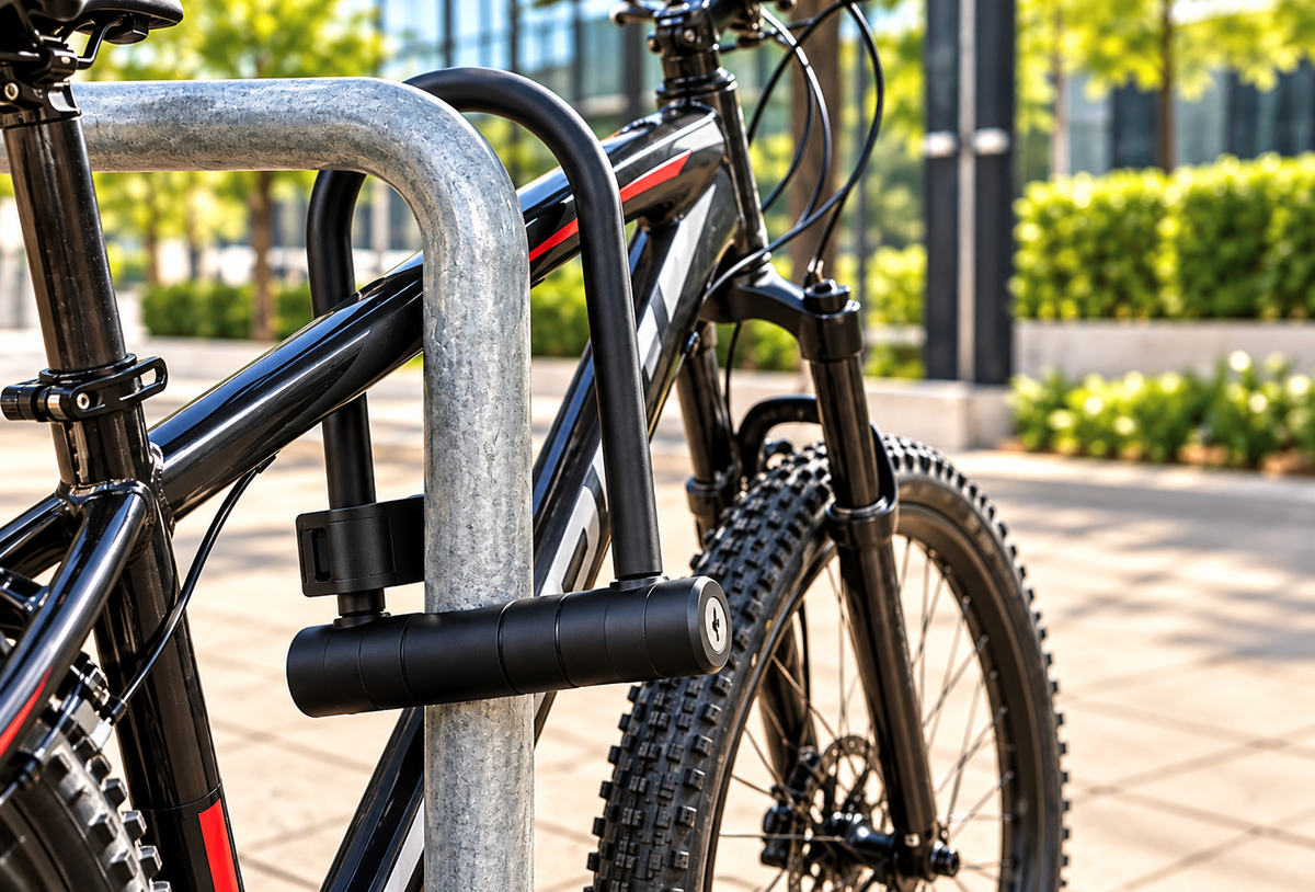 Uplift Bicycle U-Lock with Bracket