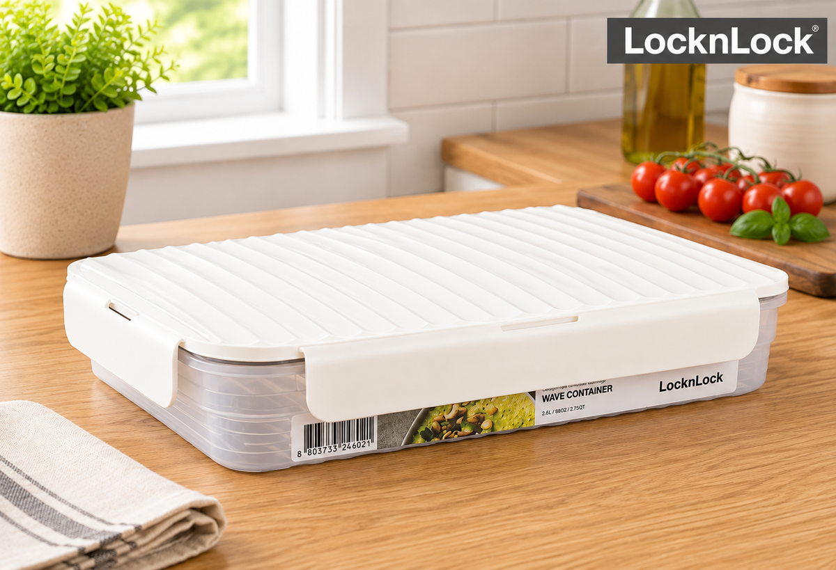 LocknLock Wave Container 1.5L White - LEG-LWC206W