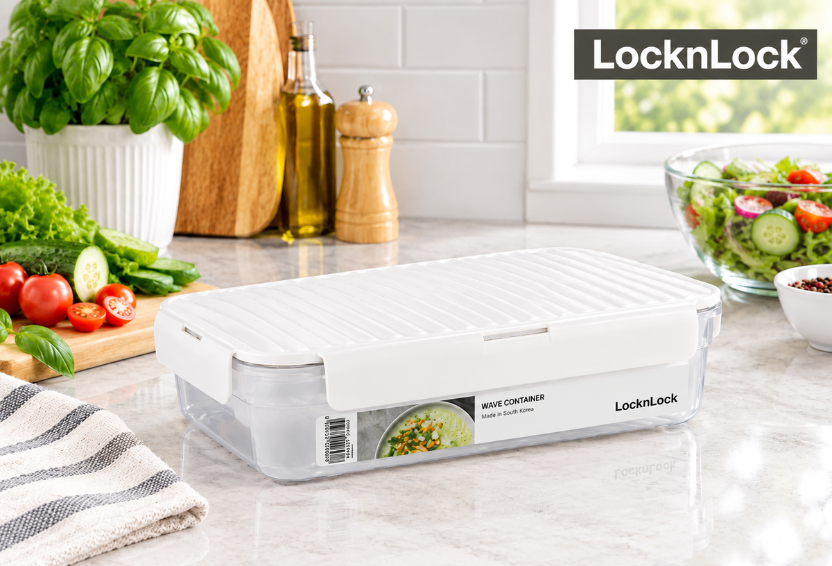 LocknLock Wave Container 2.2L White - LEG-LWC207W