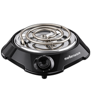 Mellerware Helios Single Spiral Hotplate – 1000W – Black