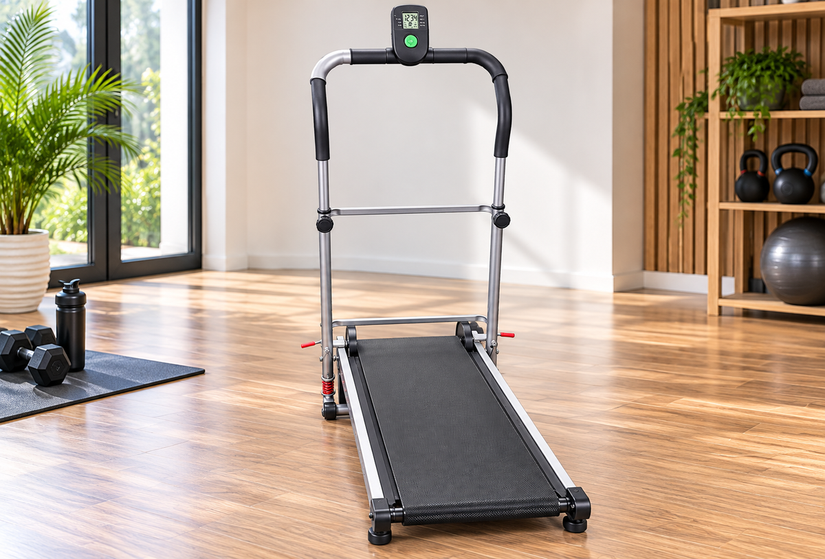 Uplift Foldable Manual Walking Treadmill with Adjustable Handrail – UGE016