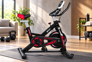 Uplift 6kg Belt-Drive Indoor Spin Bike with Heart Rate Monitor