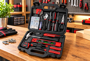 Casals 145-Piece Steel Hand Tool Set Red HH145