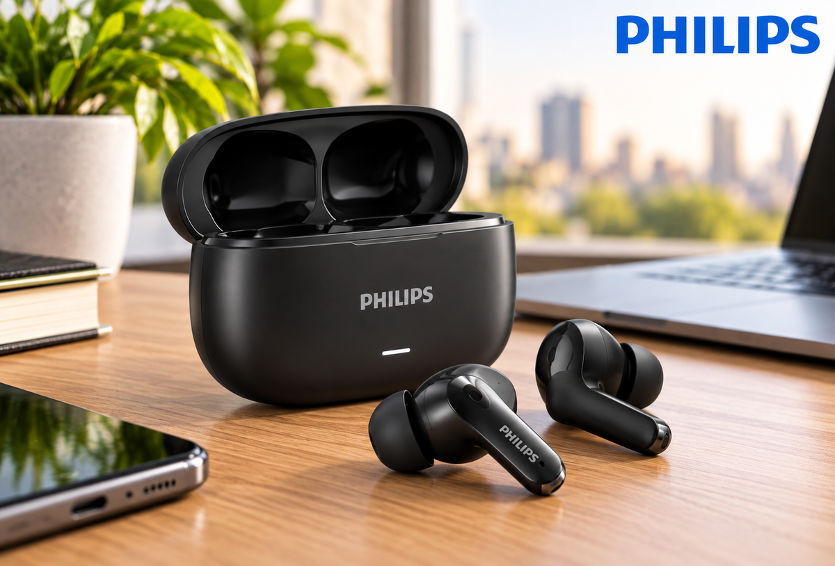 Philips TAT3559 True Wireless ANC Headphones Black