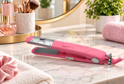 Carmen Wet 'n Dry Ceramic Hair Straightener with Swivel Cord – Pink