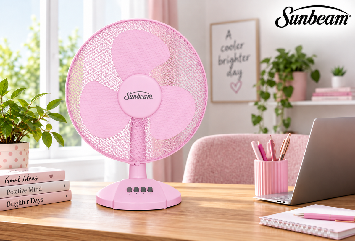 Sunbeam 30cm Desk Fan - SDF-12P