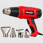 Casals 2000W 2-Speed Heat Gun with 4 Nozzles DE2000/600