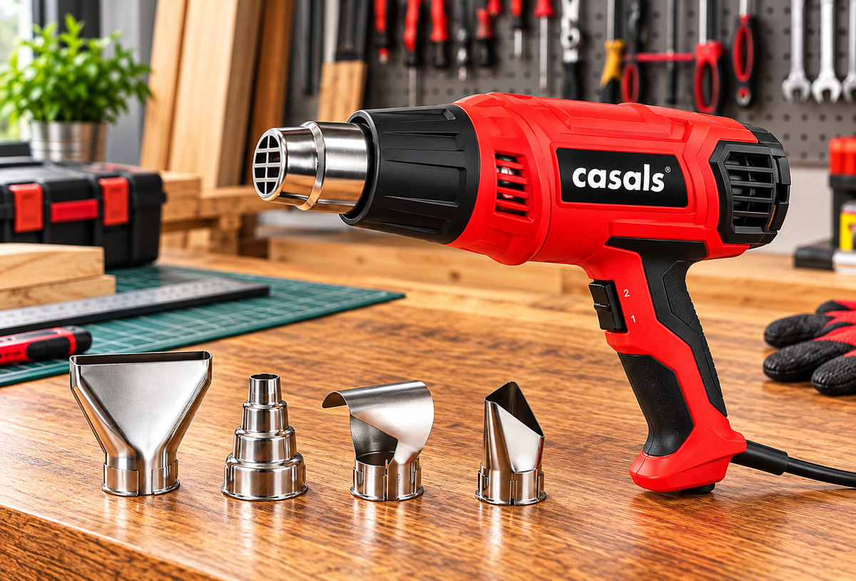Casals 2000W 2-Speed Heat Gun with 4 Nozzles DE2000/600