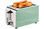 Elektra 850W 2-Slice Toaster – Mint Green & Silver - SEL-ETP01G