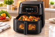 Defy - DAF 3376 - 7.6L 1750W Digital Air Fryer with Viewing Window & Touch Controls – Matte Black