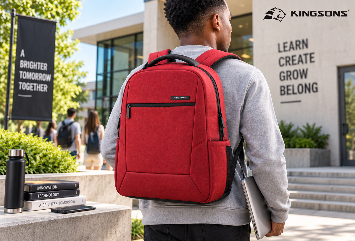Kingsons Evolution 15.6" Laptop Backpack - Red