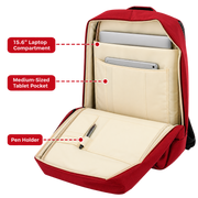 Kingsons Evolution 15.6" Laptop Backpack - Red