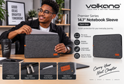 Volkano Premier 13.3-inch Laptop Sleeve Dark Grey