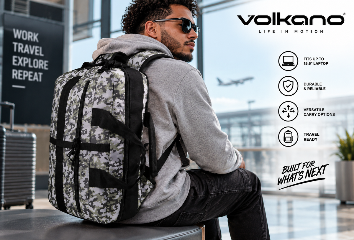 Volkano Storm Hybrid Laptop Bag Grey / White VK-7061-GRWT