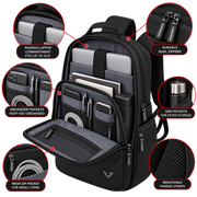 VolkanoX Sphere 15.6-inch Laptop Backpack Black VK-7138-BK