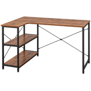Everfurn Anthony L-Shaped Corner Work Desk Steel CT-1908