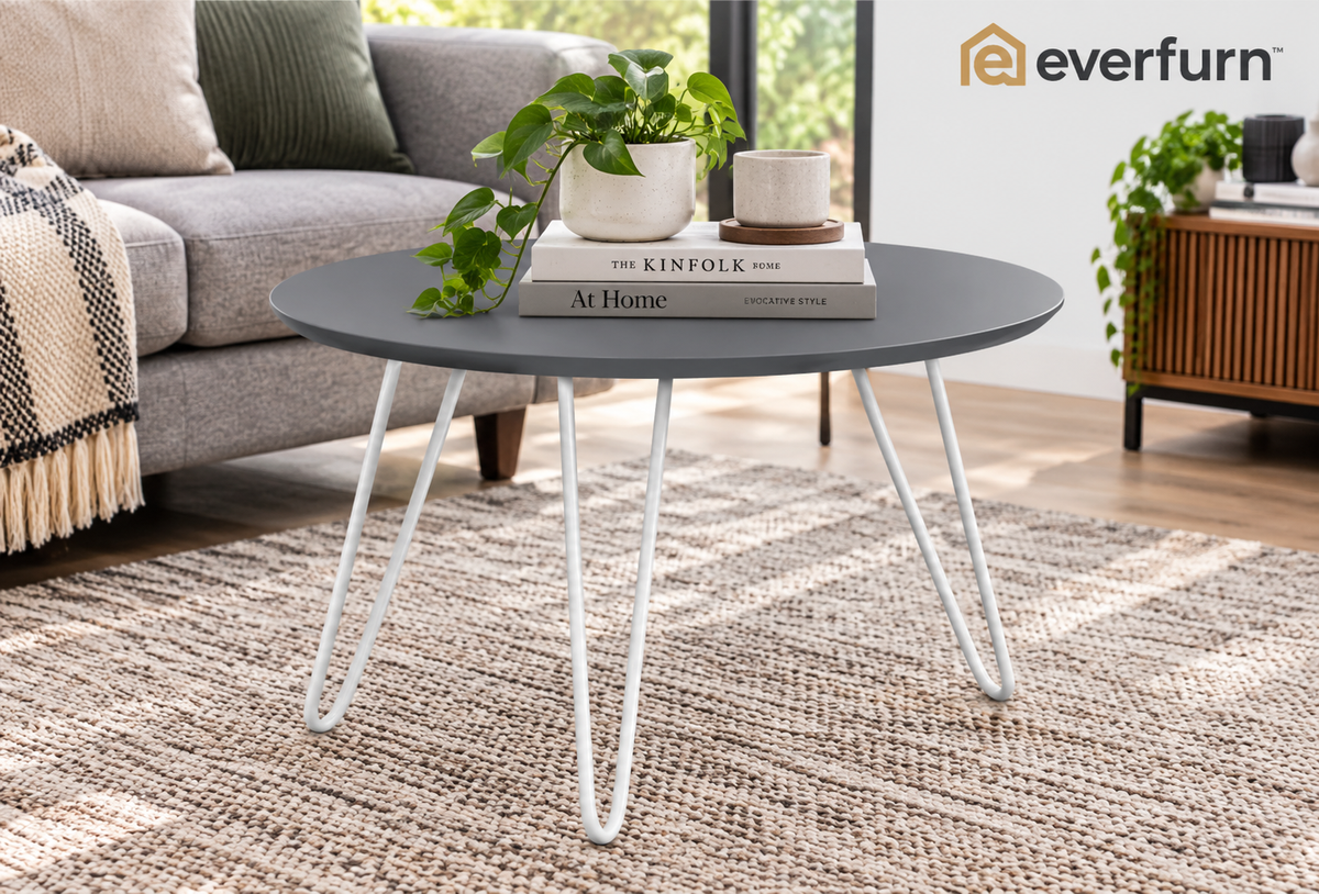 Everfurn Juniper Coffee Table Black & White FD-CT-24.1