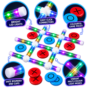 Quest Light-Up Tic-Tac-Toe Game Multi QT-1254-ML
