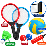 Quest 3-in-1 Tennis Set Multi QT-1266-ML