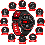AIWA ASMR-880AR Smart Watch – Red