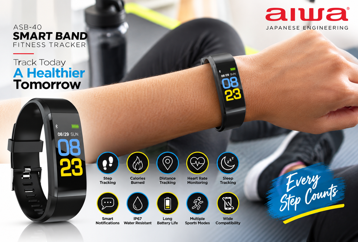 AIWA ASB-40 Smart Band Fitness Tracker