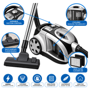 Conti 2200W Cyclonic Bagless Vacuum Cleaner – CCB-2200