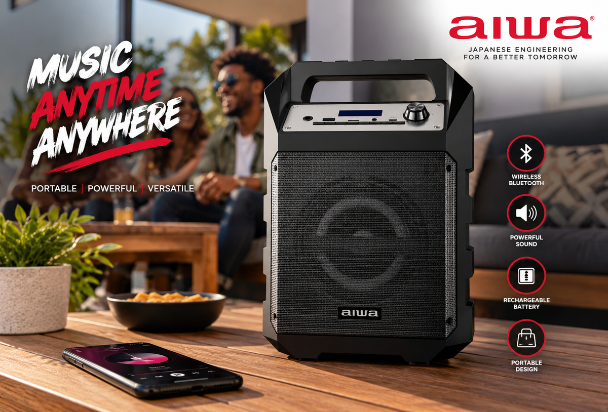 AIWA ABT-100A Bluetooth Speaker – Black