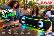 AIWA ABT-10000 Bluetooth Speaker with Drum & Light