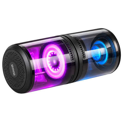 AIWA ABT-699 Portable Bluetooth 2-Way Speaker with LED Lighting – Black