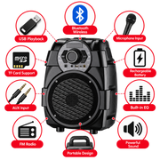 AIWA Bluetooth Karaoke Speaker 6.5" - ABT-650
