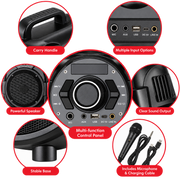 AIWA Bluetooth Karaoke Speaker 6.5" - ABT-650