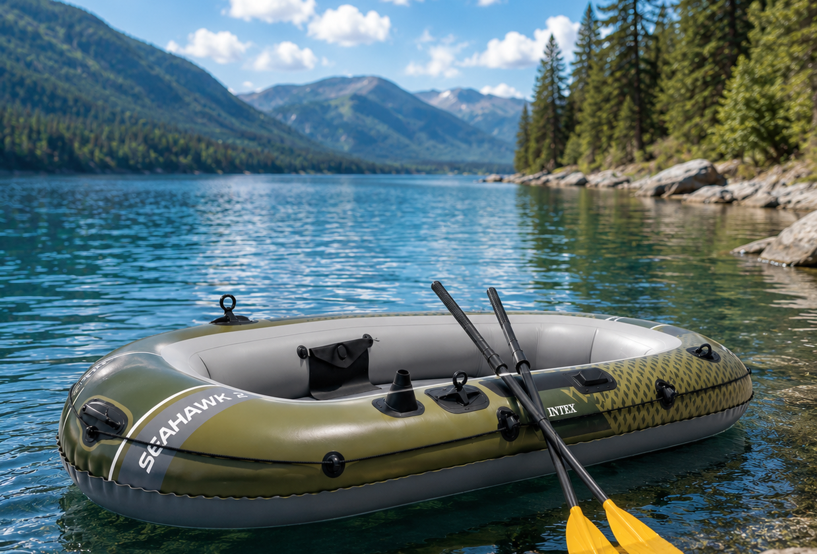 Intex Seahawk 2 Inflatable Boat - 2 Seater