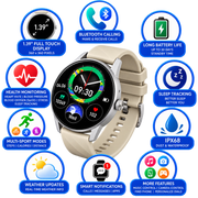 Astrum MT410 Bluetooth Calling Smartwatch with 1.39-Inch 360x360 IPS Display – MT410