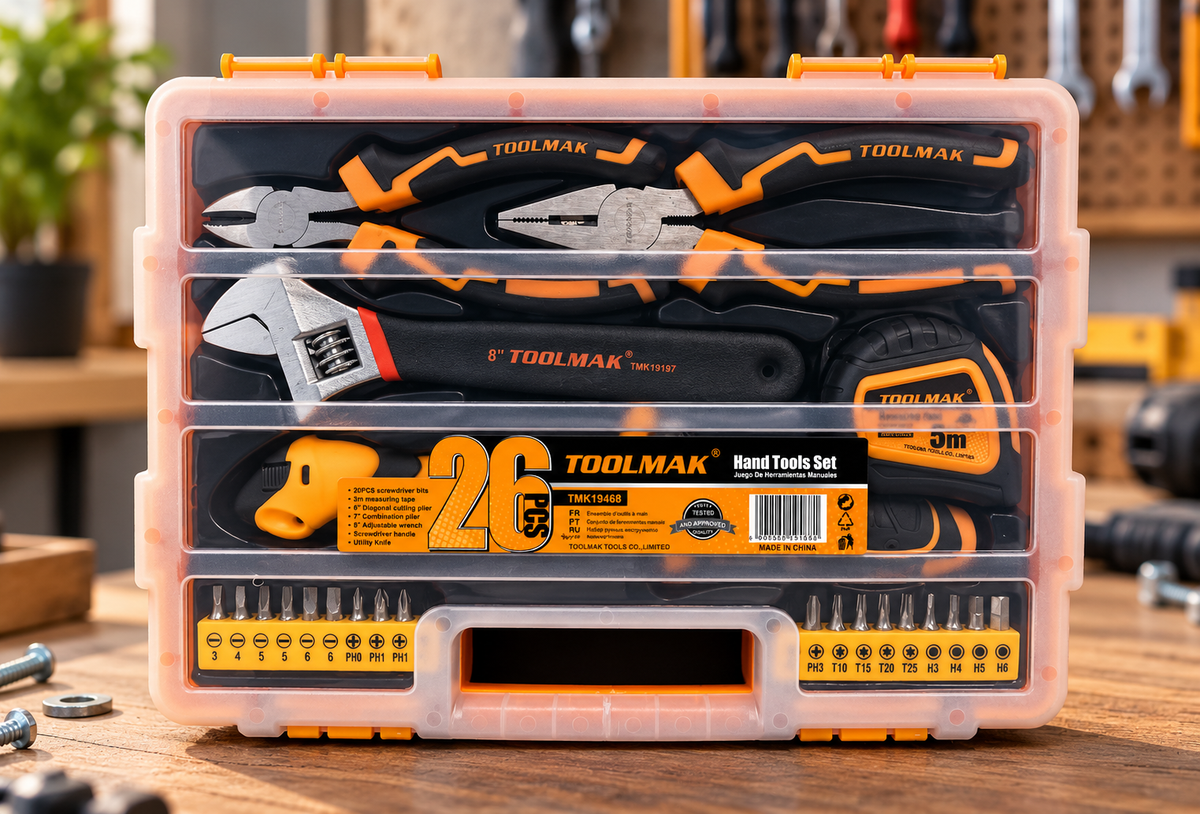 Toolmak 26-Piece Hand Tools Set