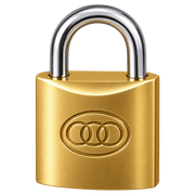 Tri-circle 38mm Brass Padlock