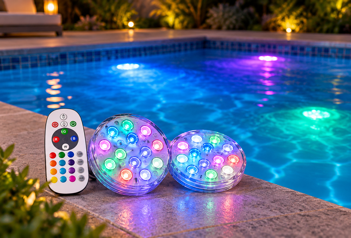 Casalux 2-Pack 14 LED RGB Pool Lights with Remote Control