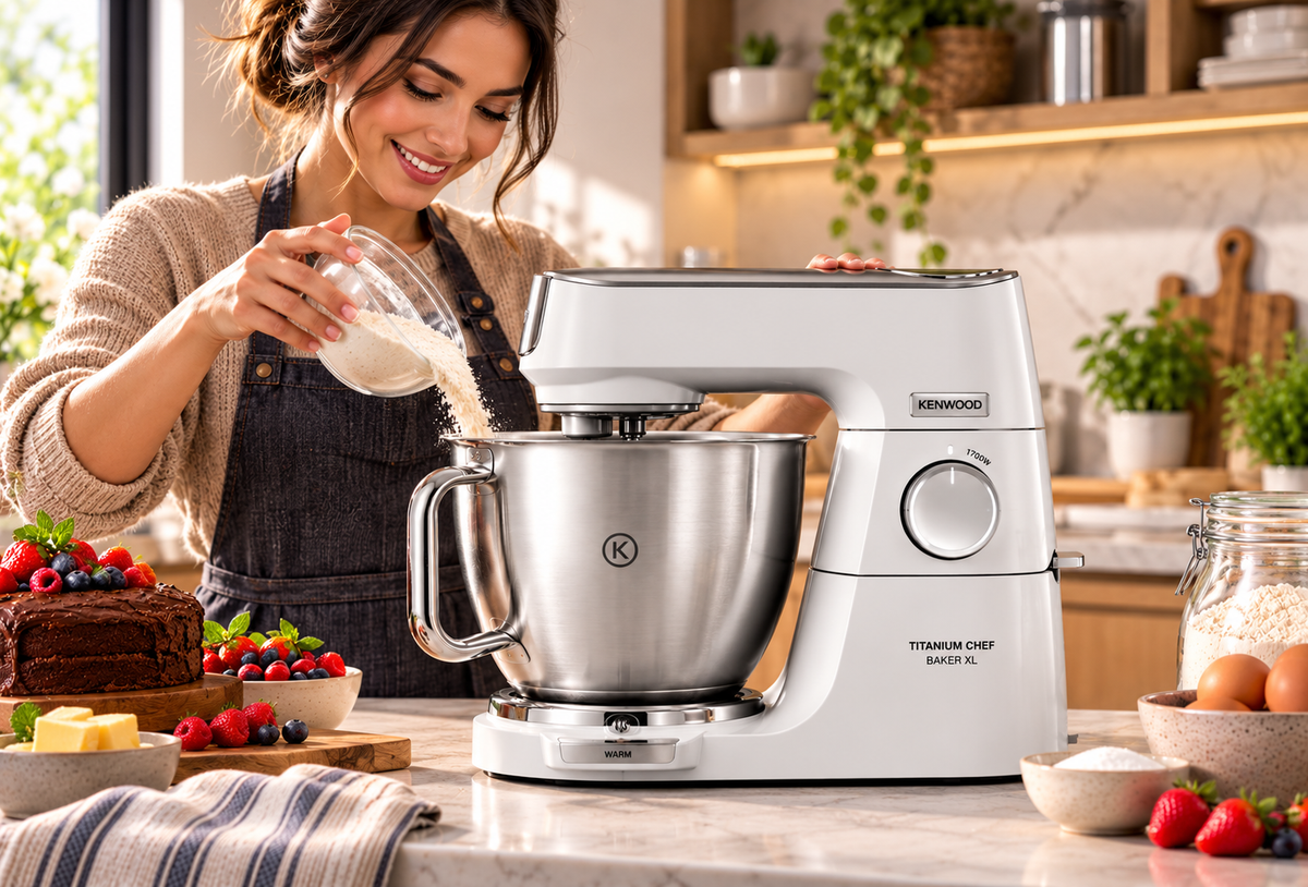 Kenwood - KVL65.001WH - Titanium Chef Baker XL 7L Stand Mixer