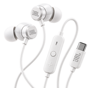 JBL Tune 305C USB-C Wired Hi-Res Earbud Headphones – White