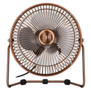 ZEN ZN-5101-CP Cool Series 6in Desk Fan - Copper