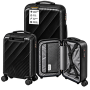 Uplift 3-Piece Hard-Shell Luggage Set with Spinner Wheels and TSA Lock