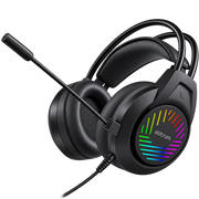 Astrum HG100 Wired Gaming Headset with 50 mm Drivers, RGB LED and Boom Mic – HG100